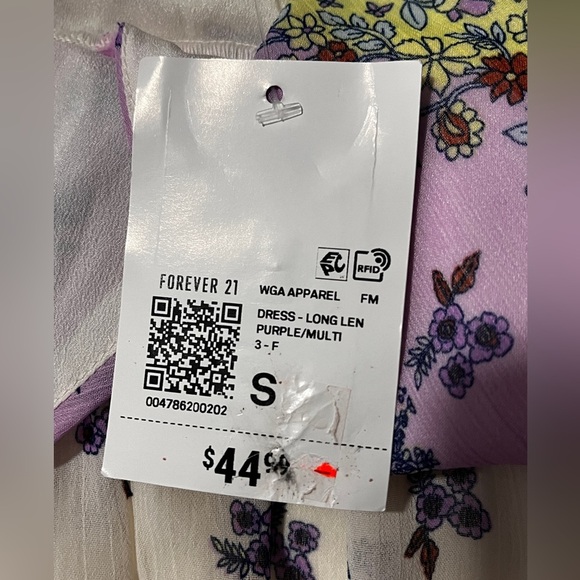 NWT Gorgeous Forever 21 Rope Straps Open Back Boho Maxi Ruffle Layered Small - Picture 10 of 11